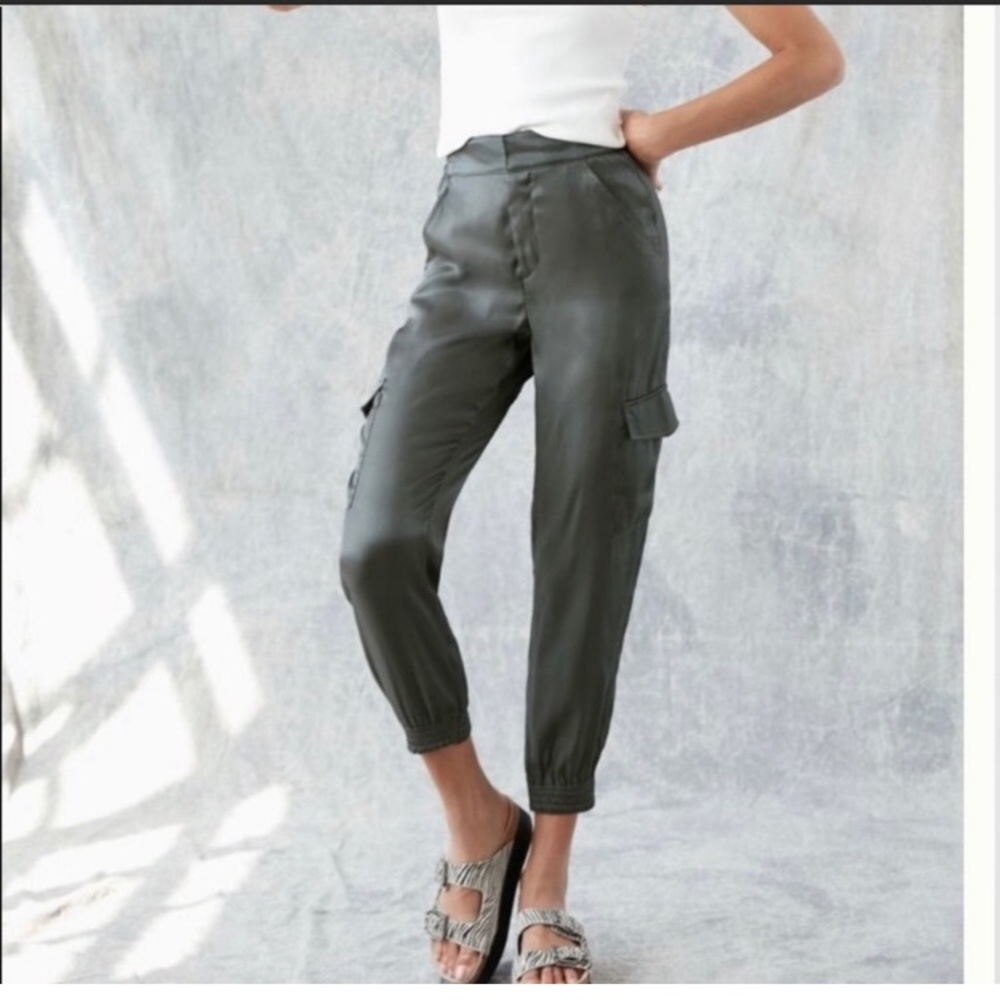 Anthropologie silky jogger style pants